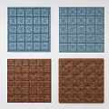 Various Textured Upholstered Wall Panels With Different Patterns And Colors For Home Decor 3d model