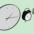Modern alarm clock 3d model