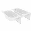 Modern White Freestanding Bathtub Design With 700mm by 1500mm Dimensions And Smooth Surface