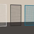 Modern Grid Design Room Dividers In White Black And Blue Colors For Interior