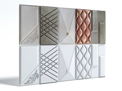 Soft Upholstered Panels With Diverse Designs Textures And Colors For Wall Decor 3d model Soft Upholstered Panels With Diverse Designs Textures And Colors For Wall Decor 3d model
