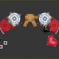 Pixel Art Toy Collection Featuring Bear Figure Gift Boxes And Wrapping