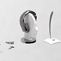 Headset microphone camera 3d model