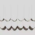 Modern valance ceiling gauze ceiling 3d model