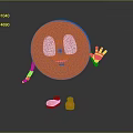 Expression package WeChat expression package cartoon expression cartoon face emoticon Yan text 3d model