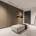 Luxury Modern Home Theater With Large Golf Scene Screen Trophy Shelf Comfortable Sofa And Rug