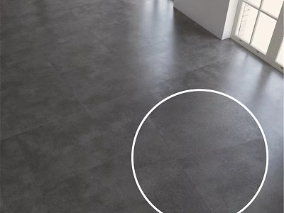 Gray Floor Tiles With Smooth Surface Texture And Natural Light Reflection Design 3d model