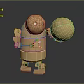 Robot Assistant Small Robot Butler Robot Butler Figure Game Figure 3d model