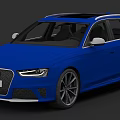 Blue Audi Station Wagon With Sporty Alloy Wheels Sunroof And LED Headlights
