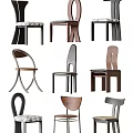 Modern Accent Chairs with Unique Designs and Mixed Materials for Home Interior Decor