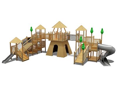 Modern Amusement Equipment Wooden Amusement Equipment model