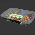 Healthy Grilled Chicken Breast with Fresh Vegetables in Clear Plastic Meal Container