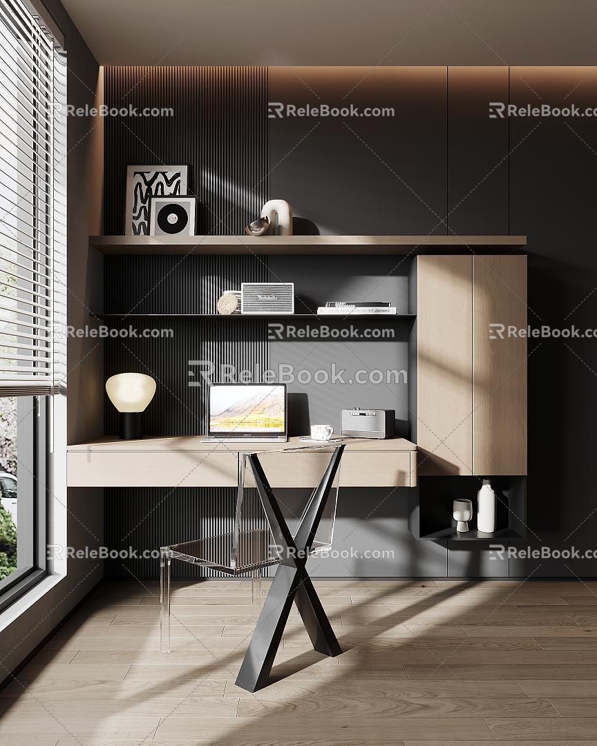 Desk shelf 3d model