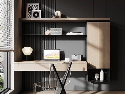 Desk shelf 3d model