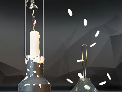 Modern Candle Holder Candle Holder Combination 3d model