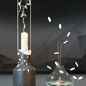 Modern Candle Holder Candle Holder Combination 3d model