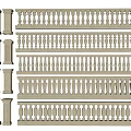 Collection Of Decorative Stone Fence Designs With Columns And Railings