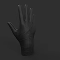 Black Leather Full Finger Gloves For Daily Wear And Protection