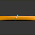 Yellow Kayak With Transparent Design And Blue Paddles On Dark Surface
