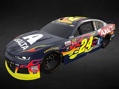 AXALTA No 24 Racing Car With Vibrant Graphics 3d model