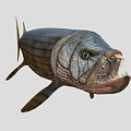 Prehistoric Aquatic Animal With Fierce Appearance Sharp Teeth And Streamlined Body