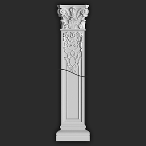 European Roman Column Simple Roman Column 3d model