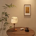 New Chinese Zen Table Lamp Lantern Table Lamp Paper 3d model