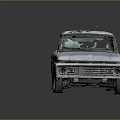 Vintage Weathered Blue Pickup Truck With Single Cab And Rustic Exterior