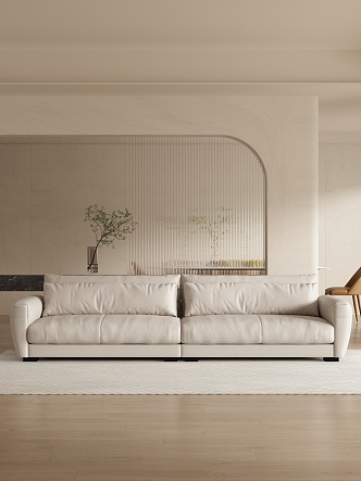 modern double sofa 3d model