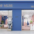 Stylish Beauty Salon Interior With Pink Arches White Sheer Curtains Blue Walls And Pink Furniture