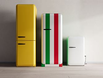 Modern refrigerator 3d model