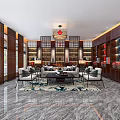 New Chinese-style Cigarette Hotel Cashier Shelf Cigarette and Wine Display Cabinet Cigarette and Wine Display Cabinet Cigarette and Wine Store 3d model