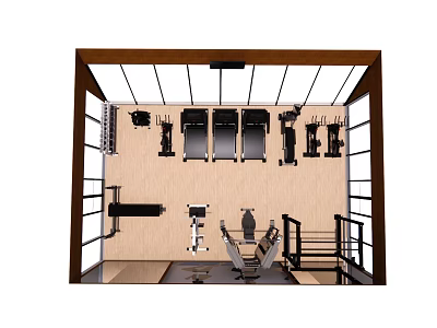 Modern Gym 3d model