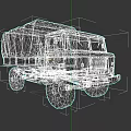 Green Military Truck With Canvas Covered Cargo Bed And Off Road Tires