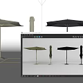Patio Umbrella For Outdoor Use With Different Colors Foldable Design And Sturdy Base