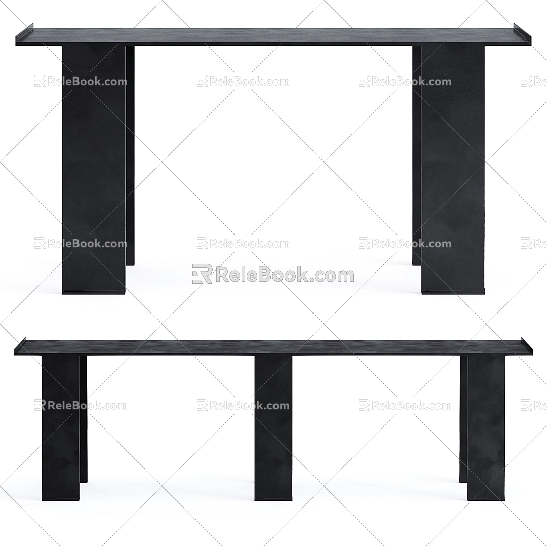 Modern Entrance Table 3d model