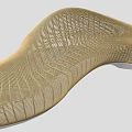 Stylish Curved Woven Outdoor Chair With Streamlined Design And Mesh Structure