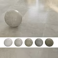 Gray Sphere Architectural Component for Interior Decoration on Gray Tile Floor with Various Shades 3d model