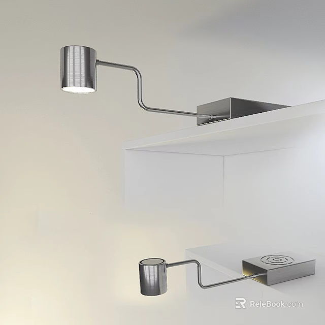 Modern Recessed Spotlights With Adjustable Metal Arm For Indoor Ceiling Lighting 3d model 