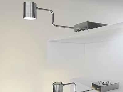 Modern Recessed Spotlights With Adjustable Metal Arm For Indoor Ceiling Lighting 3d model