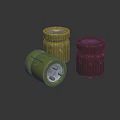 Colorful Household Plugs in Green Yellow Red for Daily Use