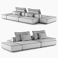 Poliform Multiplayer Sofa 3d model