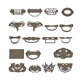 Assorted Decorative Furniture Handles With Various Vintage Modern Design And Different Shapes