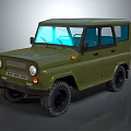 Green Military Off Road Vehicle Design With Rugged Exterior And Durable Tires
