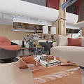 Luxurious Modern Hotel Lobby Interior With Artistic Chandelier Sofa Seating And Marble Floor