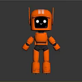 Modern Robot Assistant Small Robot Butler 3d model