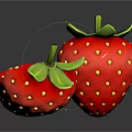 Fresh Strawberries Whole And Sliced On Black Background With Bright Red Color And Reflection
