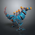 Industrial LOFT Machine Dinosaur Mechanical Dinosaur Mechanical Monster Machine Monster 3d model