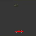 Red Modern Car With Black Roof Sleek Design Alloy Wheels And Surface Reflection