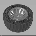 Modern Car Wheel Rim As Automotive Part With Honeycomb Structure And Lightweight Design